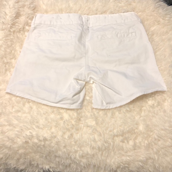 American Eagle White midi shorts size 0 - Picture 2 of 4
